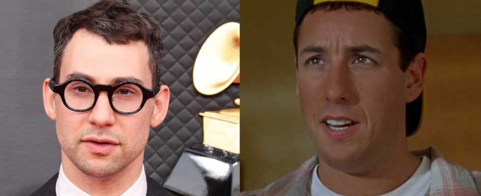 Jack Antonoff and Happy Gilmore side by side