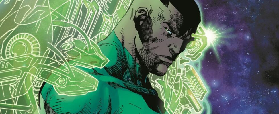 John Stewart's Green Lantern in DC Comics.