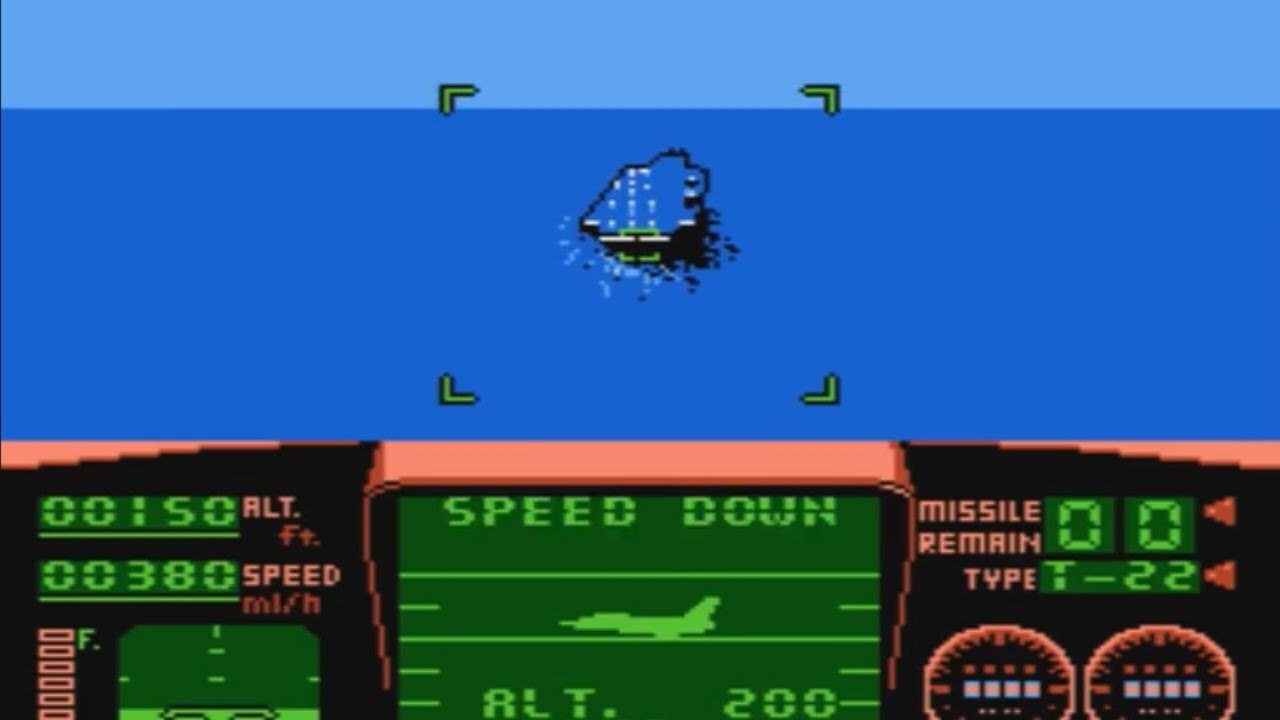 Je n'ai jamais réussi à atterrir sur le porte-avions dans Top Gun sur la Nintendo Entertainment System.