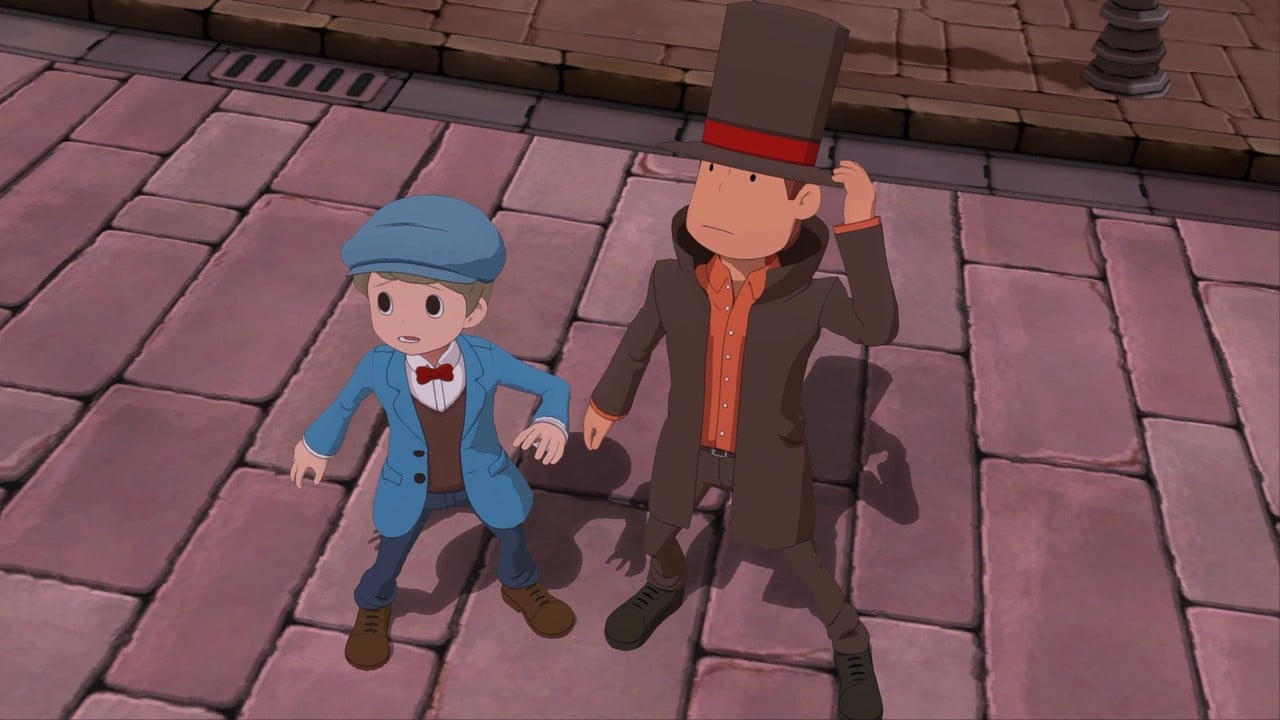 Professeur Layton et le nouveau monde de Steam – Nouveau monde, mais on se croirait dans le vieux professeur
