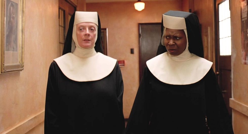 maggie smith, whoopi goldberg, acte sœur