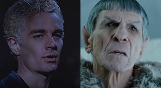 Spike and Spock split image