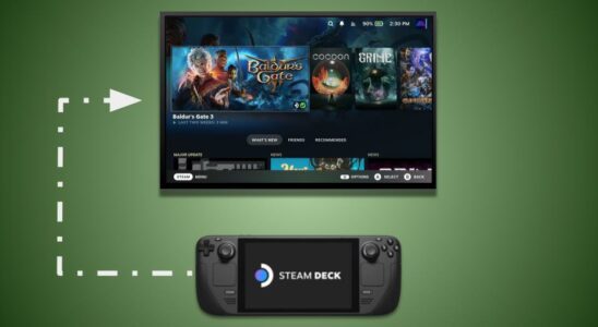 Comment connecter un Steam Deck à un téléviseur ou à un moniteur de jeu