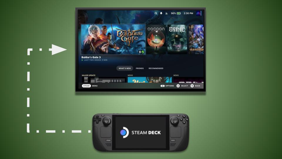 Comment connecter un Steam Deck à un téléviseur ou à un moniteur de jeu
