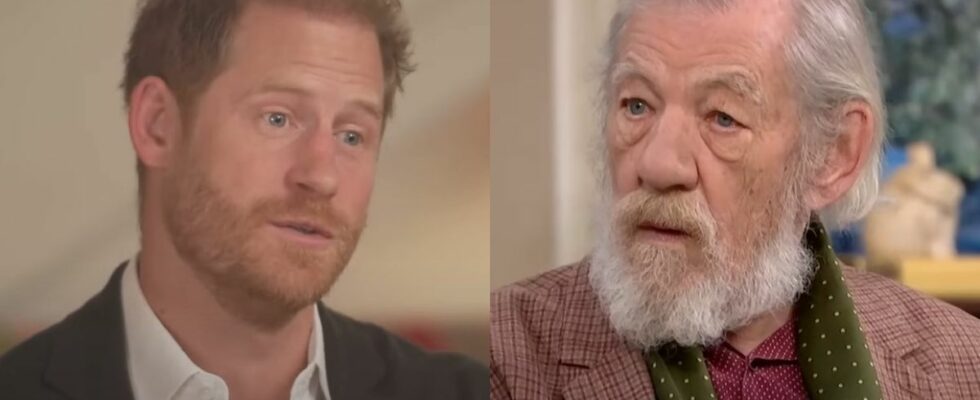 Prince Harry speaks during an Inside Edition interview, and Ian McKellen speaks on an episode of This Morning.