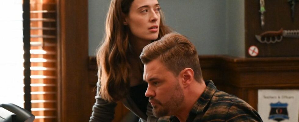 Marina Squerciati and Patrick John Flueger in Chicago P.D. Season 11