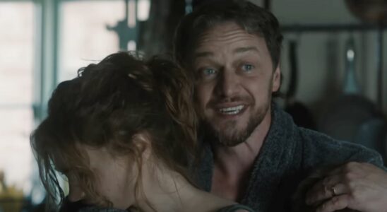 Aisling Franciosi and James McAvoy in Speak No Evil