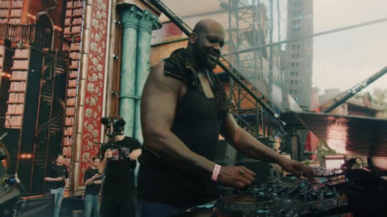 Shaq serving as DJ Diesel Tomorrowland 2024