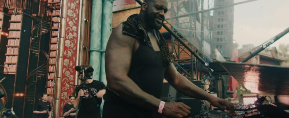 Shaq serving as DJ Diesel Tomorrowland 2024