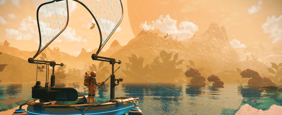 La dernière mise à jour inspirée par les fan-arts de No Man's Sky ajoute enfin la pêche au jeu