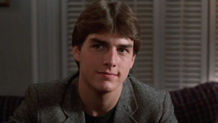 Joel Goodsen (Tom Cruise) is interviewed by a Princeton recruiter in Risky Business