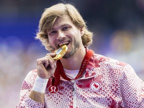 Cérémonie de médaille d'or pour Austin Smeenk