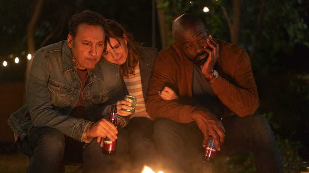 Aasif Mandvi as Ben Shakir, Katja Herbers as Kristen Bouchard, and Mike Colter as David Acosta in the 