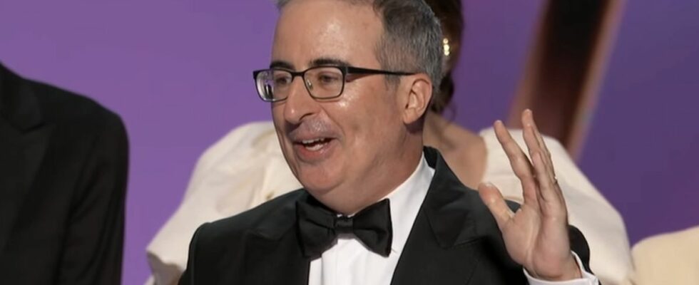 John Oliver's acceptance speech during 2024 Emmys