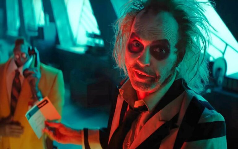 Michael Keaton in Beetlejuice Beetlejuice.