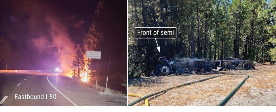 L'incendie du Tesla Semi a nécessité 50 000 gallons d'eau pour être éteint