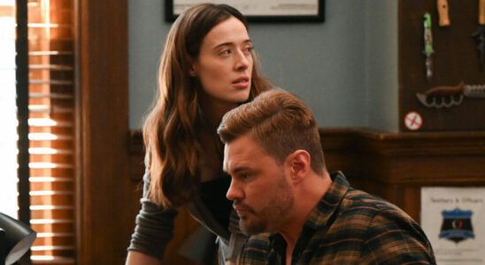 Marina Squerciati as Kim Burgess, Patrick John Flueger as Adam Ruzek in