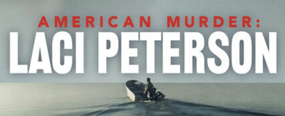 Title and speed boat from American Murder: Laci Peterson poster