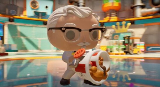 Regardez le colonel Sanders de KFC tirer des nuggets sur un monstre dans Funko Fusion