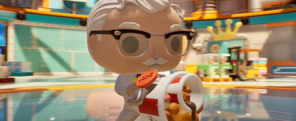 Regardez le colonel Sanders de KFC tirer des nuggets sur un monstre dans Funko Fusion