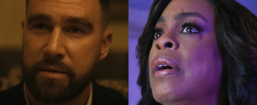 Travis Kelce and Niecy Nash as they appear on FX's Grotesquerie