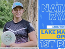 Natalie Ryan après une victoire au disc golf.