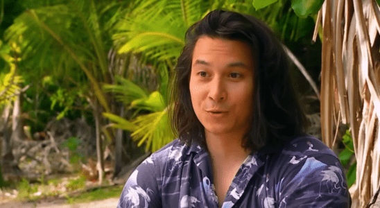 Andy talks to the camera on Survivor.