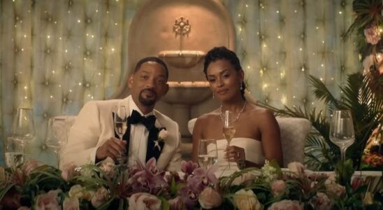 Mike (Will Smith) and Christine (Melanie Liburd) Lowrey are toasted in Bad Boys: Ride or Die