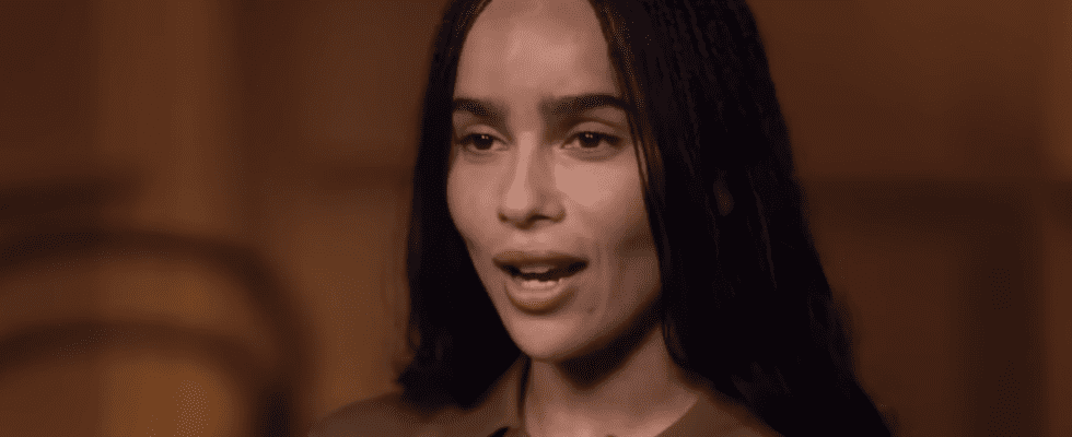 Zoë Kravitz suit les traces de Florence Pugh en portant une superbe petite robe noire transparente