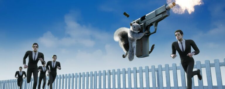 Squirrel with a Gun art header