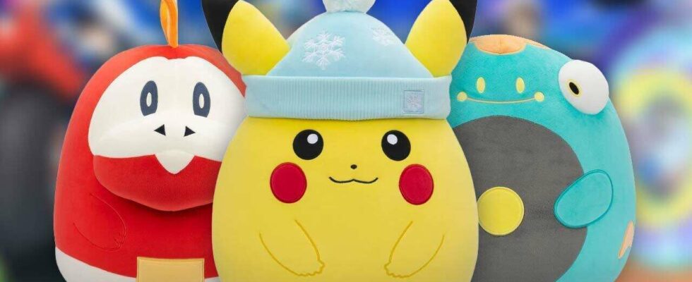 De nouvelles peluches Pokemon Squishmallow sont maintenant disponibles, y compris un Pikachu de vacances