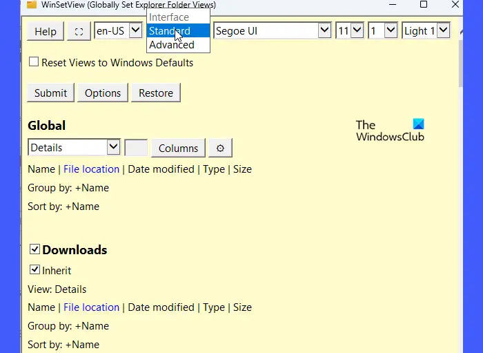 WinSetView-Interface-Standard-Avancé