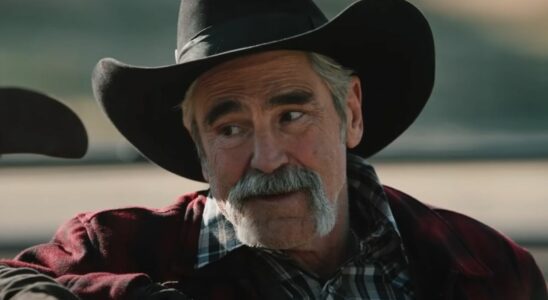 A screenshot of Forrie J. Smith as Lloyd in Yellowstone.