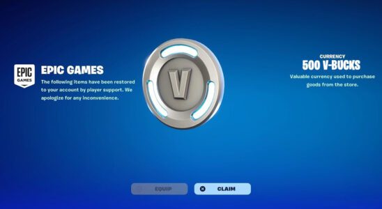 Fortnite annonce un autre remboursement de V-Bucks, vérifiez si vous êtes éligible