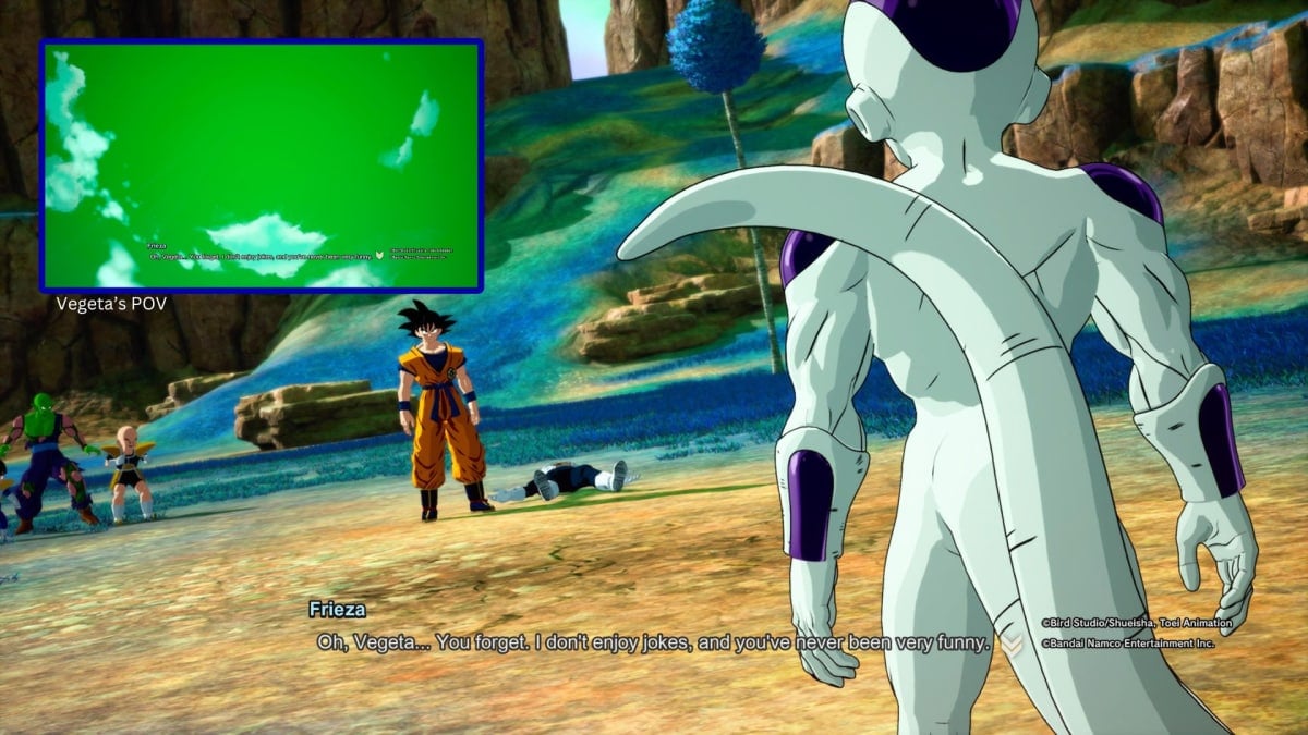 Freezer tue Vegeta dans Dragon Ball : Sparking ! Zéro