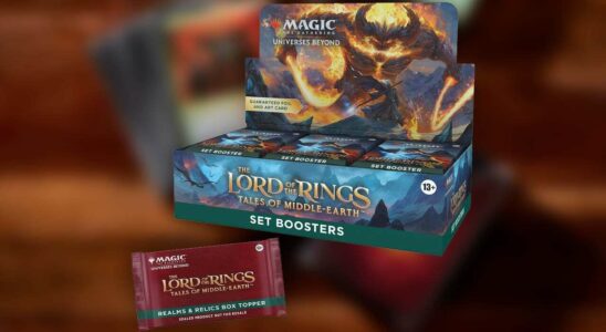 Magic : The Gathering Les boîtes de booster du Seigneur des Anneaux bénéficient de réductions rares