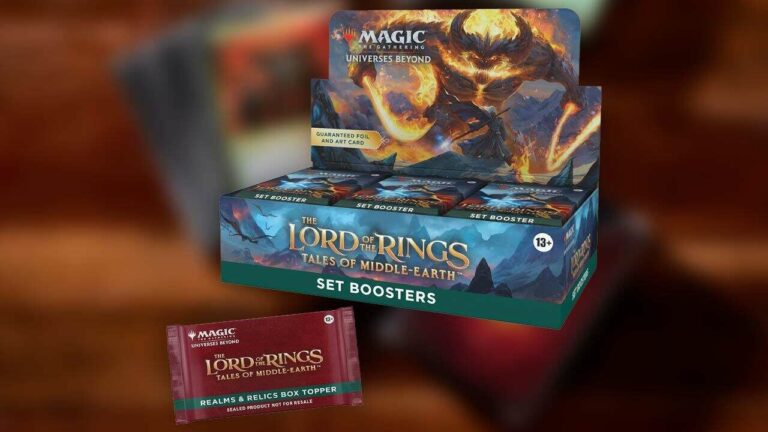 Magic : The Gathering Les boîtes de booster du Seigneur des Anneaux bénéficient de réductions rares
