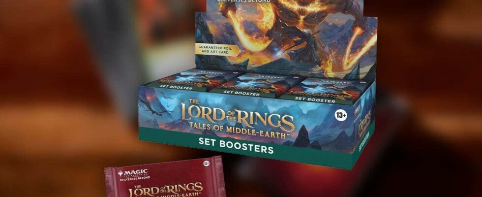 Magic : The Gathering Les boîtes de booster du Seigneur des Anneaux bénéficient de réductions rares