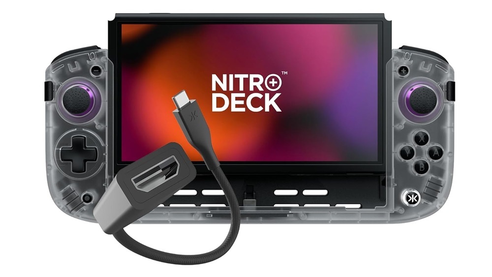 Nitro Deck+ (Clear White Edition) avec adaptateur HDMI