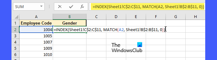 Extrayez les données d'une autre feuille dans Excel à l'aide des fonctions INDEX et MATCH