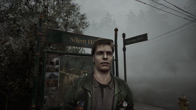 Capture d'écran du modèle James Sunderland 2001 dans le nouveau jeu Silent Hill 2 Remake