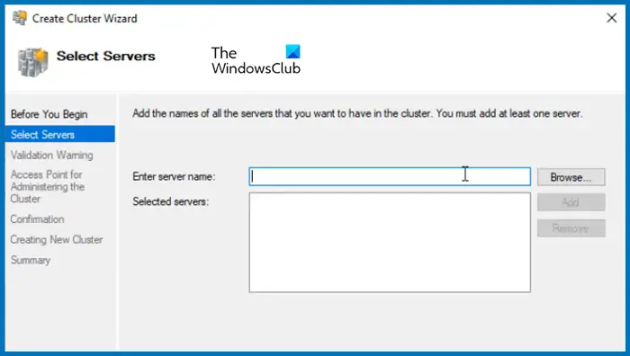 Installer et configurer le cluster de basculement dans Windows Server