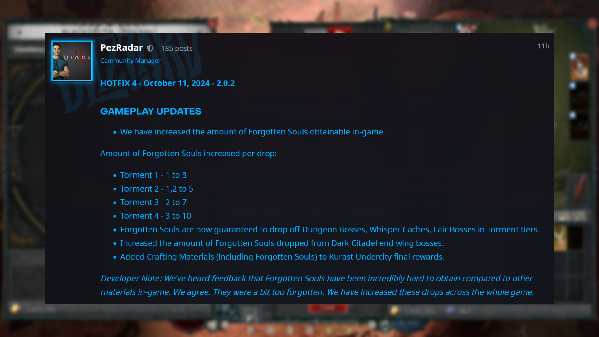 Diablo 4 patch 2.0.2 correctif 4 - 