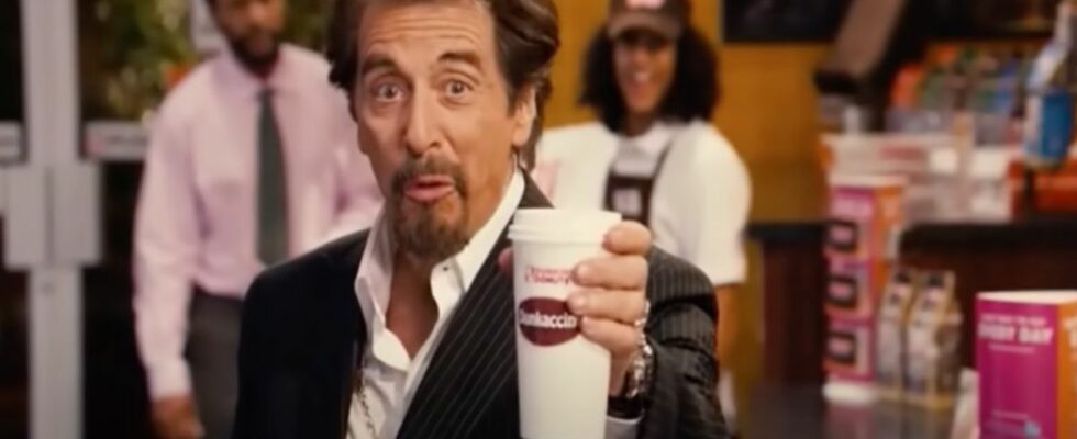 Al Pacino in a Jack and Jill starring in a Dunkin Donuts commercial