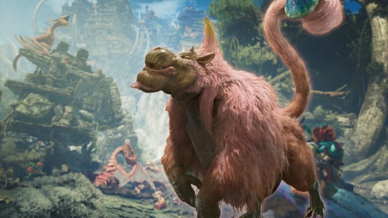 Le nouveau monstre de retour de Monster Hunter Wilds est un singe rose qui pète
