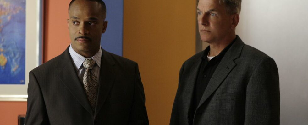 Rocky Carroll and Mark Harmon on NCIS