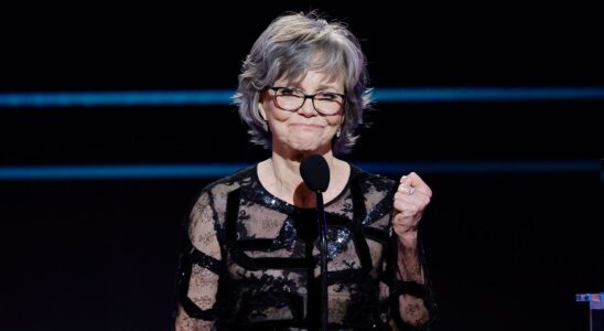 Sally Field receiving her Lifetime Achievement honor at the 2023 SAG Awards.