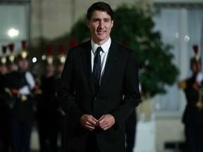 Le premier ministre Justin Trudeau arrive au 19e Sommet de la Francophonie au palais présidentiel de l'Élysée à Paris, le 4 octobre 2024.