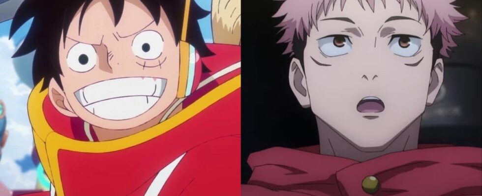 Monkey D. Luffy in One Piece and Yuji Itadori in Jujutsu Kaisen