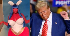 Lizzo ironise sur Donald Trump en dansant dans un costume d'Halloween audacieux après avoir exprimé son soutien à Kamala Harris : À voir !